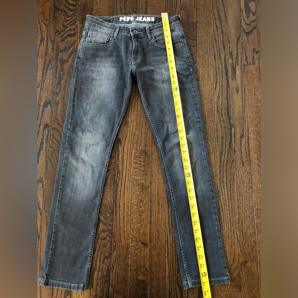 Pepe Jeans London Boys 14 Dakota Cashed Black Vintage Slim Fit Mid-Rise Jeans - Picture 7 of 12
